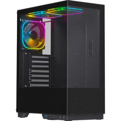 Корпус без БП DEFENDER HyperHub черный,ATX,3fans,switchM/BSync [25132]