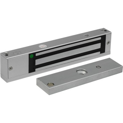 Замок эл/маг накладной_Smartec ST-EL140DL-SL, 12/24В, 140-150кг, 0,4/0,2 А, датчик двери