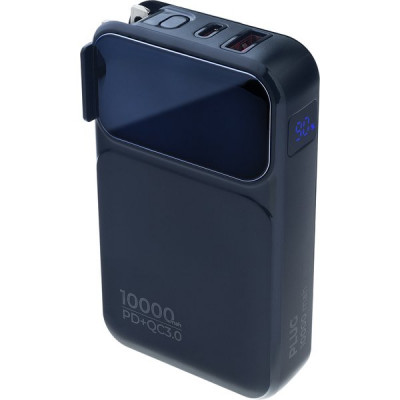 Внешняя батарея Perfeo PLUG (10000 mah+LED дисплей/Вход 230V/PD+QC 3.0/Выход: 5A, max 22) [PF_E1604]