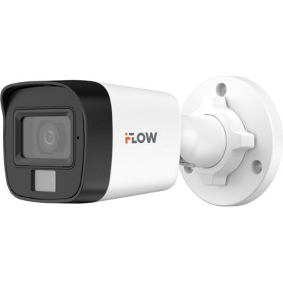 Камера 4-в-1 iFLOW пуля 2MP[2.8мм]; 101°; ИК+LED[30/20м]; mic; IP67 [F-AC-2122M] (аналог DS-T200A(B)