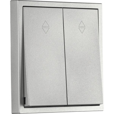 Переключатель с/у 2-кл 10А, IP20, Smartbuy Капелла [SBE-09s-10-SW22-0] серебро soft touch