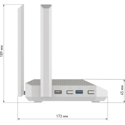 Маршрутизатор Keenetic Netcraze Ultra [NC-1812] BE7200 10/100/1000/2500BASE-TX/4G ready белый