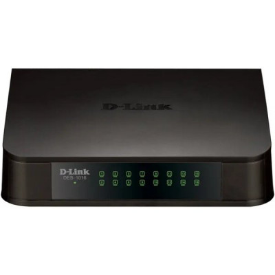 Коммутатор D-Link DES-1016A 16port 100/100Mbps неуправляемый компактное исполнение