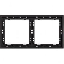 Рамка 2п, IP20, Smartbuy Капелла [SBE-09b-00-FR-2] черный soft touch