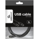 Кабель USB2.0 AM - BM, 3м, экран, Cablexpert [CCP-USB2-AMBM-10] черный