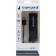 Концентратор USB 3.0 GEMBIRD UHB-C415, 4 порта, кабель Type-C 19 см, с доп. питанием (Type-C)