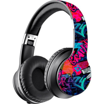 Гарнитура Defender B595 FreeMotion, черный+граффити, Bluetooth [63597]
