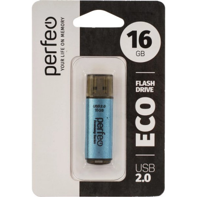Накопитель USB Flash 16Gb Perfeo E04 Blue