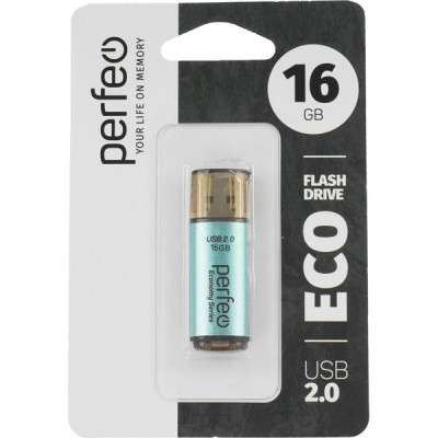 Накопитель USB Flash 16Gb Perfeo E04 Green