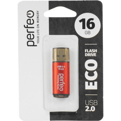 Накопитель USB Flash 16Gb Perfeo E04 Red