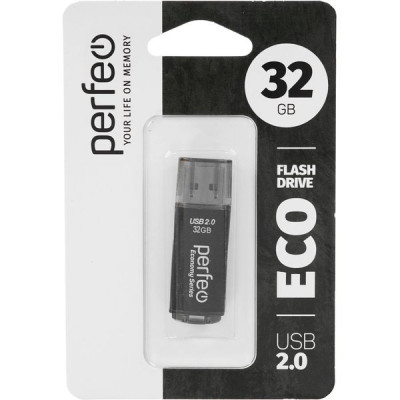 Накопитель USB Flash 32Gb Perfeo E04 Black