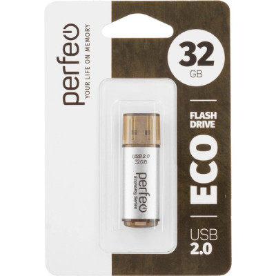 Накопитель USB Flash 32Gb Perfeo E04 Silver