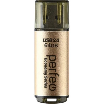 Накопитель USB Flash 64Gb Perfeo E04 Gold