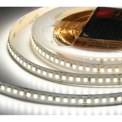 Лента LED 24В IP20 SMD2835 176/м, б/ней, 16Вт/м, 4000-4500K, 5м/ц.1м ELF PRO [ELFLED-24176-PRO140nw]