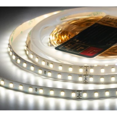 Лента LED 24В IP20 SMD2835 112/м, б/ней, 10Вт/м, 4000-4500K, 5м/ц.1м ELF PRO [ELFLED-24112-PRO140nw]