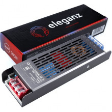 Блок питания 24V 300W, IP44, металл решетка узкий PRO SILVER, 190*58*28 [ELEGANZ-300-24]