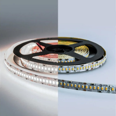 Лента LED 24В IP20 SMD3014 240/м, б/хол, 24Вт/м, 6000K, 2400Лм/м, 5м/ц.1м, Eleganz LUX [EL-24V-24W]