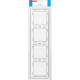 Рамка 4п, IP20, Smartbuy Капелла [SBE-09w-00-FR-4] белый soft touch