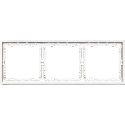 Рамка 3п, IP20, Smartbuy Капелла [SBE-09w-00-FR-3] белый soft touch