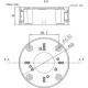 Коробка монтажная_Amatek AV-BB9F Металлическая накладная, белая, 120x41мм