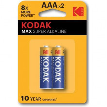Батарейка Kodak AAA LR03 MAX Super Alkaline [BL2/20] [KD LR03/2BL MAX]