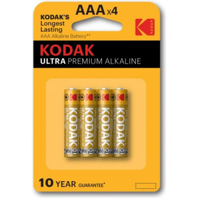 Батарейка Kodak AAA LR03 ULTRA PREMIUM Alkaline [BL4/40] [KD LR03/4BL UP]