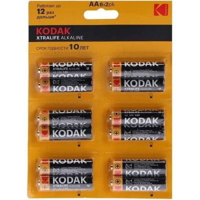 Батарейка Kodak AA LR06 XTRALIFE Alkaline [BL12/144] [KD LR6/12BL]