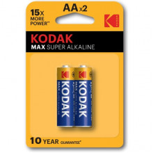 Батарейка Kodak AA LR06 MAX Super Alkaline [BL2/40] [KD LR6/2BL MAX]