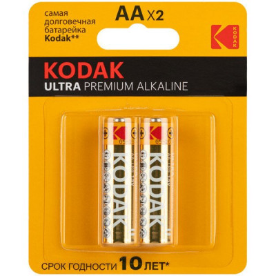 Батарейка Kodak AA LR06 ULTRA PREMIUM Alkaline [BL2/24] [KD LR6/2BL UP]