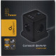 Сетевой фильтр  3м, 4 розетки, 10А/2500Вт, 3x1, 3хUSB, Cablexpert Tower [TWR-4-U3-B-3] черный