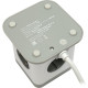 Сетевой фильтр  3м, 4 розетки, 10А/2500Вт, 3x1, 3хUSB, Cablexpert Tower [TWR-4-U3-W-3] белый
