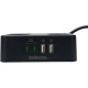 Сетевой фильтр  3м, 4 розетки, 10А/2500Вт, 3x1, 2хUSB+2xType-C, Cablexpert Plate [PLT-4-C2U2-B-3]