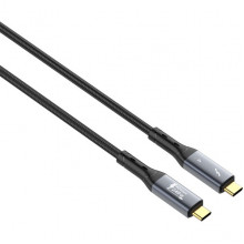 Кабель Type-C - Type-C, 1.0м, 240Вт, LDNIO TC11C [LD_C3863] High power, 40 Gbps 8K@60Hz,  Black