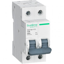 Выключатель автоматический 2п C  20А 4,5кА, Systeme Electric City9 [C9F34220]