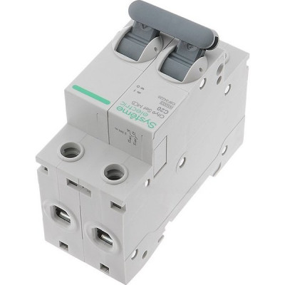 Выключатель автоматический 2п C  20А 4,5кА, Systeme Electric City9 [C9F34220]