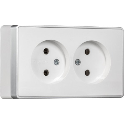 Розетка о/у 2x2P 16А, SmartBuy 