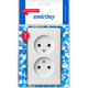 Розетка о/у 2x2P 16А, SmartBuy 