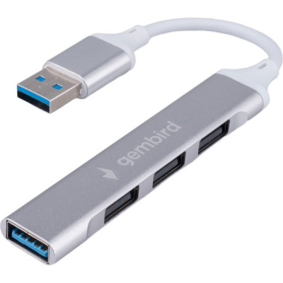 Концентратор USB 3.0 GEMBIRD UHB-C206, 4 порта, USB 3.0, 3хUSB 2.0, кабель USB 10см