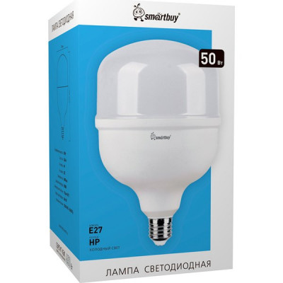Лампа LED E27/T140 цилиндр,  50W, 6500K, 4000Лм, Smartbuy [SBL16580]