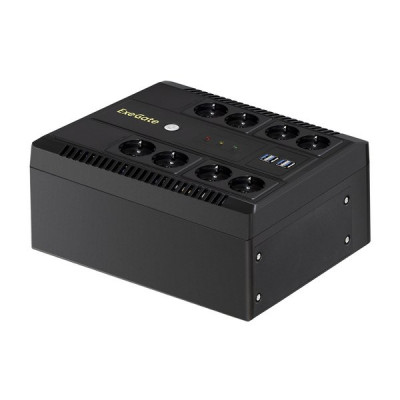 ИБП ExeGate NEO NNB-600.LED.AVR.8SH.CH (600VA/360W, LED, AVR, 8*Schuko, 4*USB-порта) [293853]
