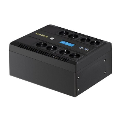 ИБП ExeGate NEO Smart LHB-600.LCD.AVR.8SH.CH.RJ.USB (600VA/360W, LCD, AVR, 8*Schuko) [293856]