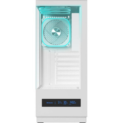 Корпус без БП DEFENDER HyperHub Pro белый,ATX,display,TypeC,3fans [25142]
