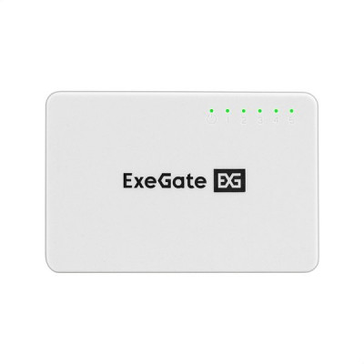 Коммутатор ExeGate EDGS-1005C 5port 100/100/1000TX неуправляемый компактное исполнение [298687]