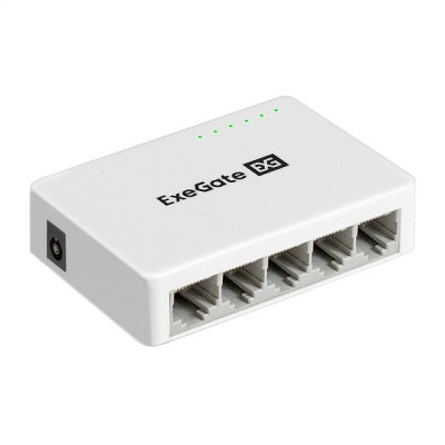 Коммутатор ExeGate EDGS-1005C 5port 100/100/1000TX неуправляемый компактное исполнение [298687]