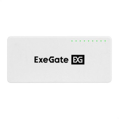Коммутатор ExeGate EDGS-1008C 8port 100/100/1000Mbps неуправляемый компактное исполнение [298688]