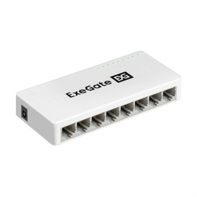 Коммутатор ExeGate EDGS-1008C 8port 100/100/1000Mbps неуправляемый компактное исполнение [298688]