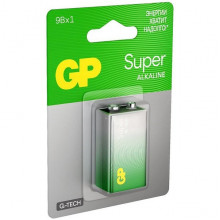 Батарейка GP 9V 6LR61 Super G-TECH Alkaline [BL1/10] [GP 1604AA21-5CRSBC1]