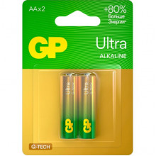 Батарейка GP AA LR06 Ultra G-TECH Alkaline [BL2/20] [GP 15AUA21-2CRSBC2]