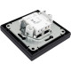 Выключатель с/у 1-кл 10А, IP20, в сборе, Schneider Electric ATLASDESIGN [ATN001012][15] карбон