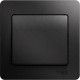 Выключатель с/у 1-кл 10А, IP20, в сборе, Schneider Electric Glossa [GSL000712][15] антрацит